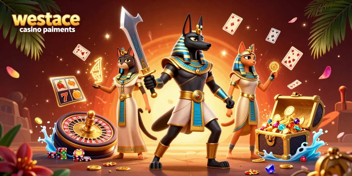 Expérience des paiements au WestAce Casino avec une illustration de jeu captivante